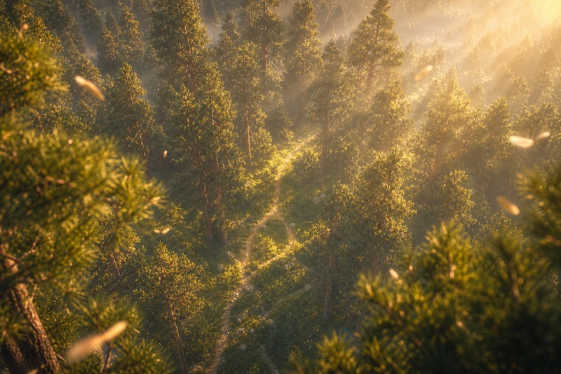 Skogen — fågelns perspektiv