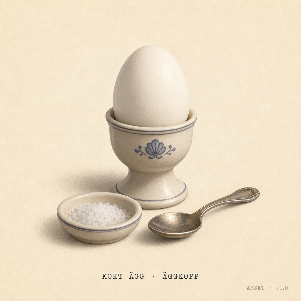 Kokt ägg