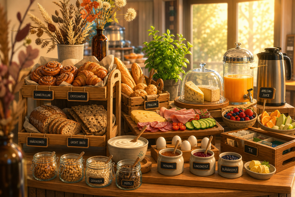 Frukostbuffén — generisk närbild