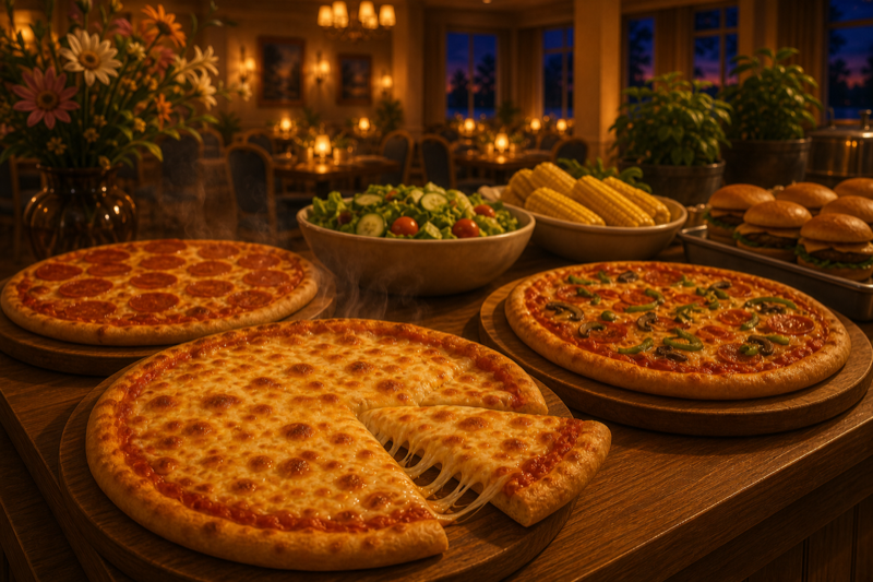 Pizzan på buffén